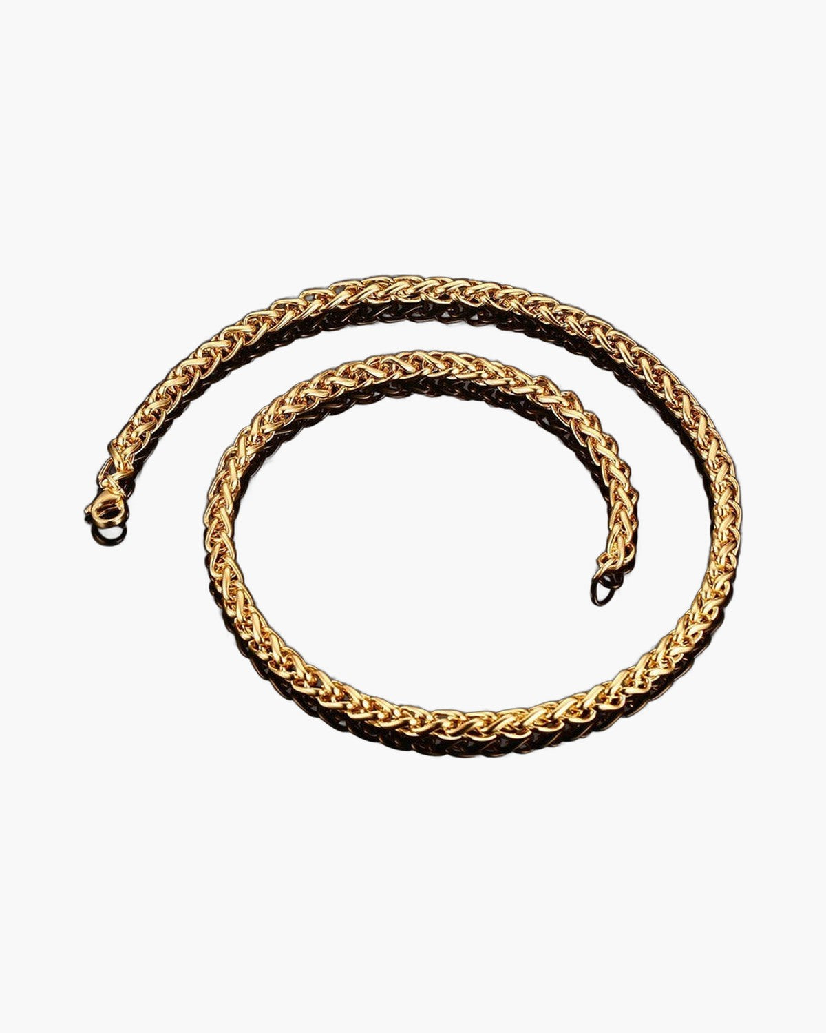 Titanium Steel Wheat Chain Necklace view 6