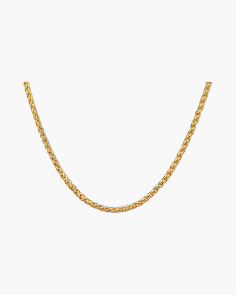 Titanium Steel Wheat Chain Necklace