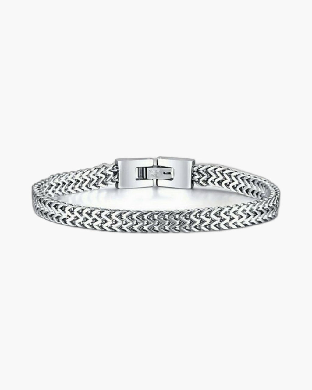 Wheat Link Bracelet in Stainless Steel view 3