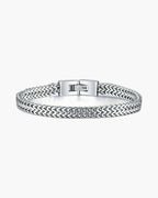 Wheat Link Bracelet in Stainless Steel view 3