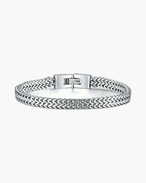 Wheat Link Bracelet in Stainless Steel