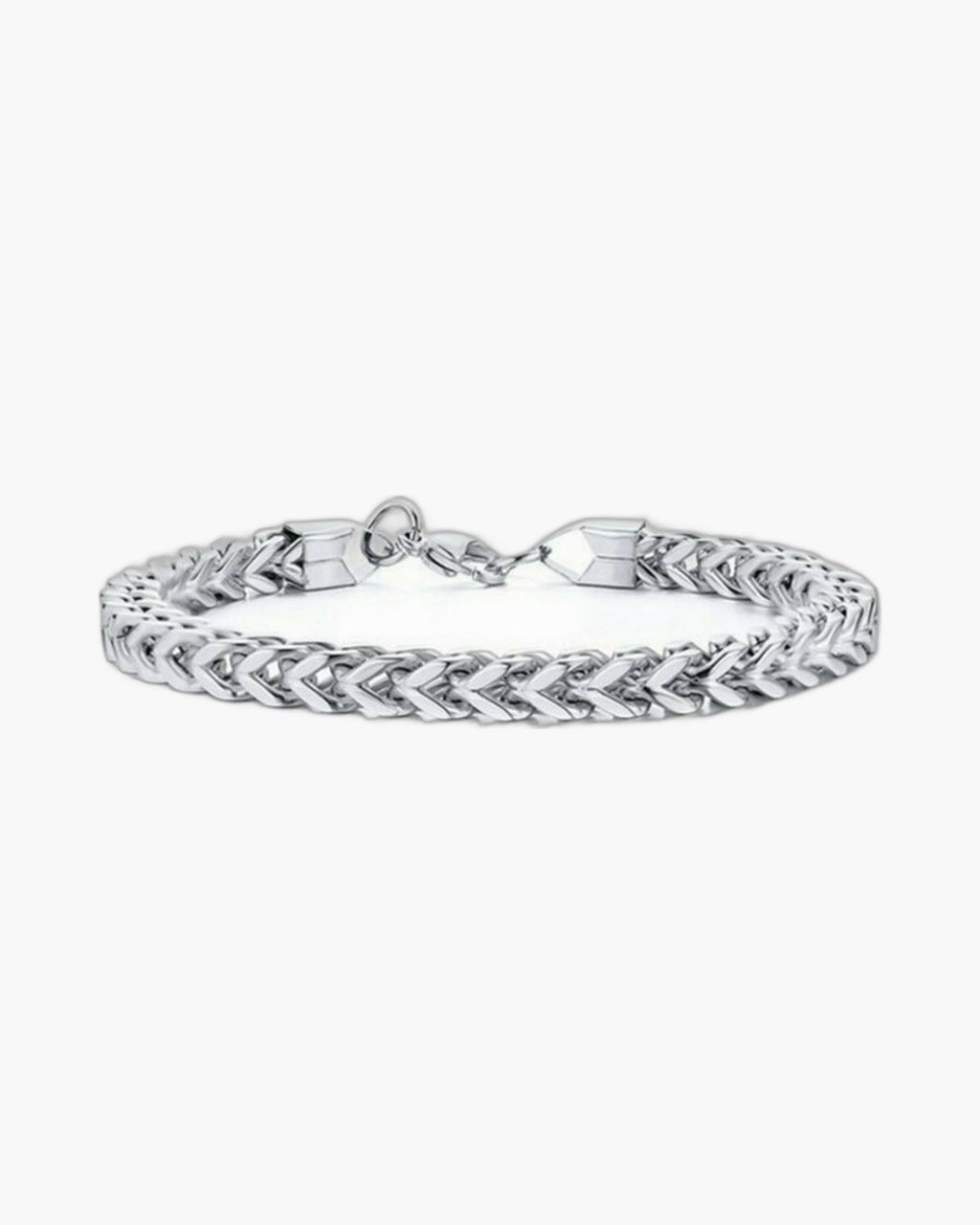 Wheat Link Bracelet in Stainless Steel view 9