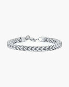 Wheat Link Bracelet in Stainless Steel view 9