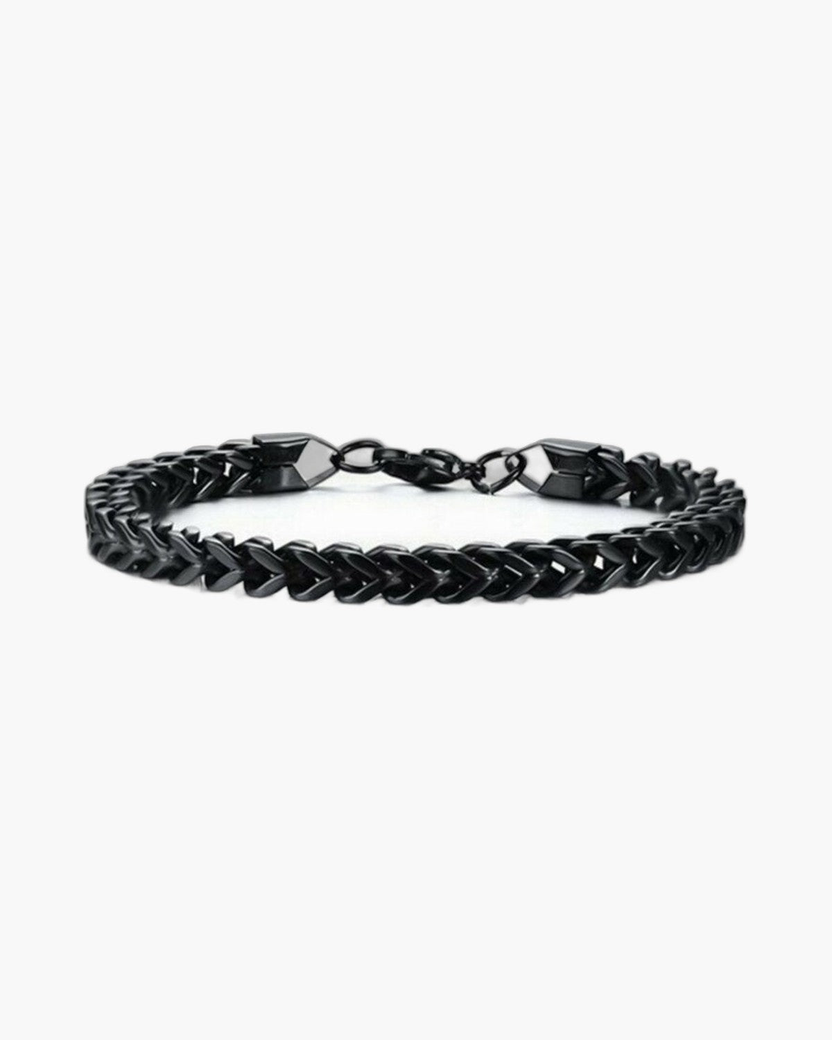 Wheat Link Bracelet in Stainless Steel view 8