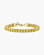 Wheat Link Bracelet in Stainless Steel view 5